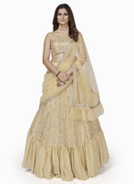 Cream Wedding Lehenga Choli