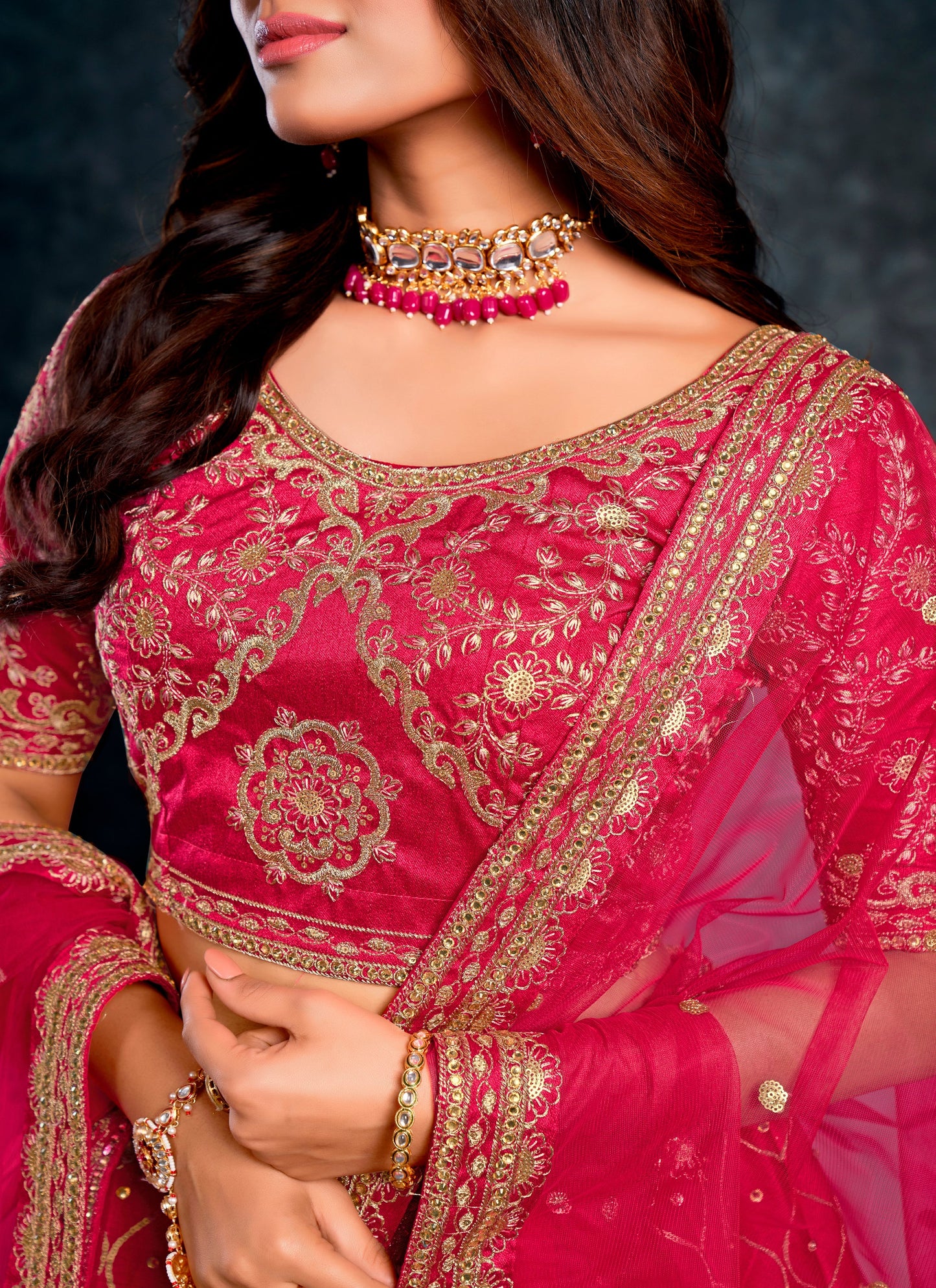 Bridal Pink Lehenga Choli