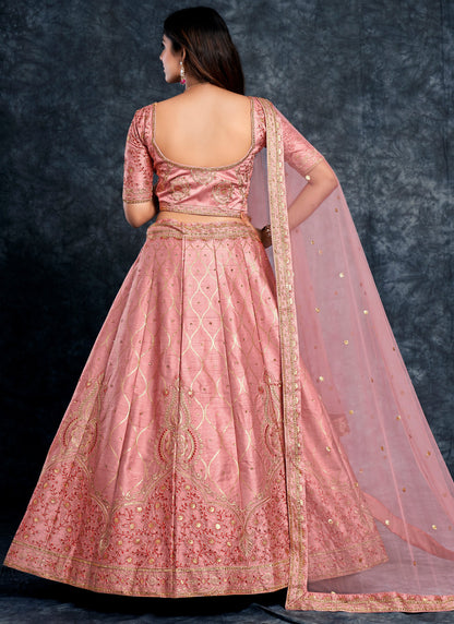 Bridal Peach Lehenga Choli