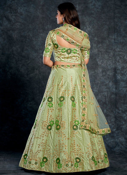 Bridal Pista Green Lehenga Choli