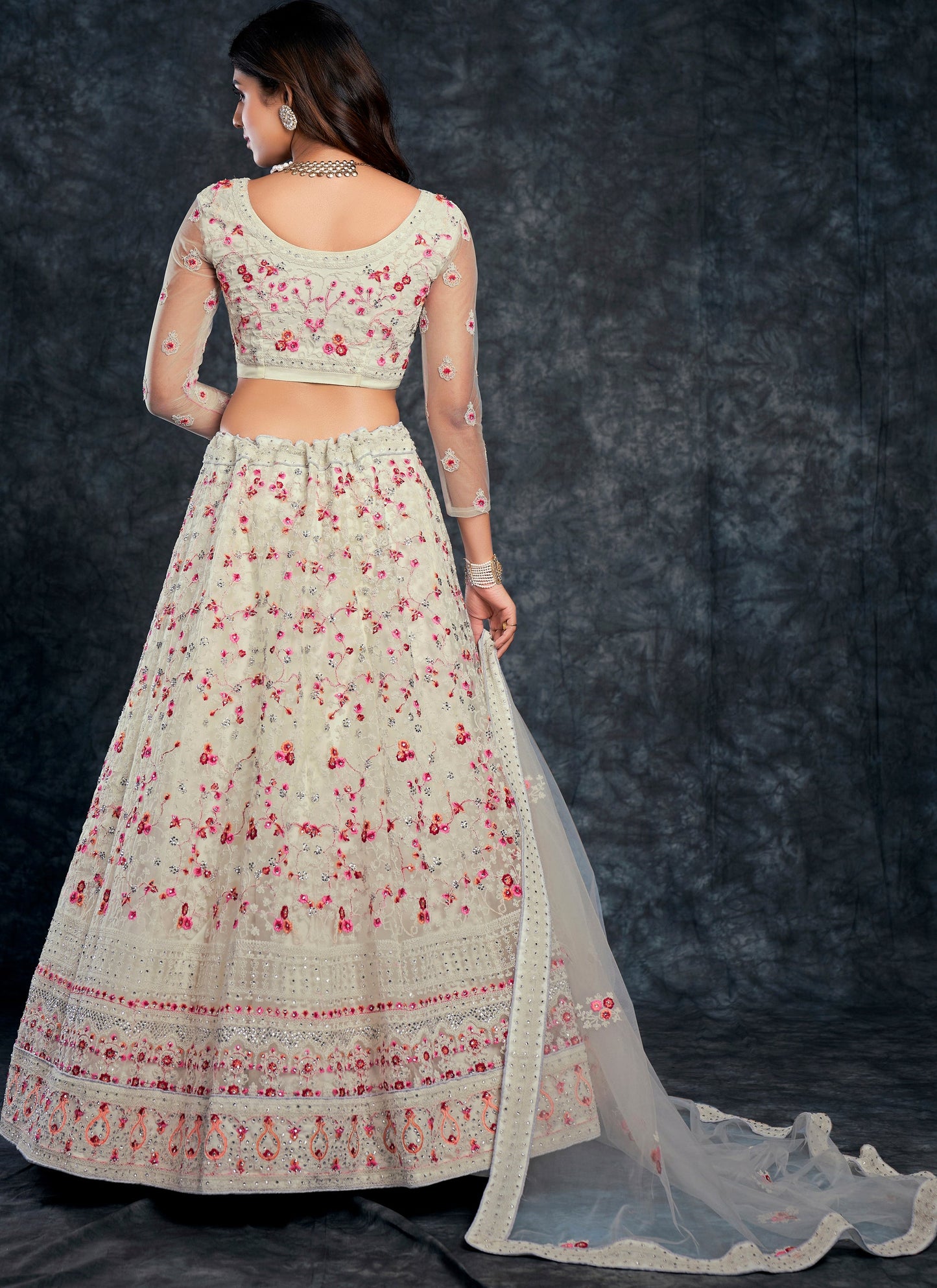 Bridal White Lehenga Choli