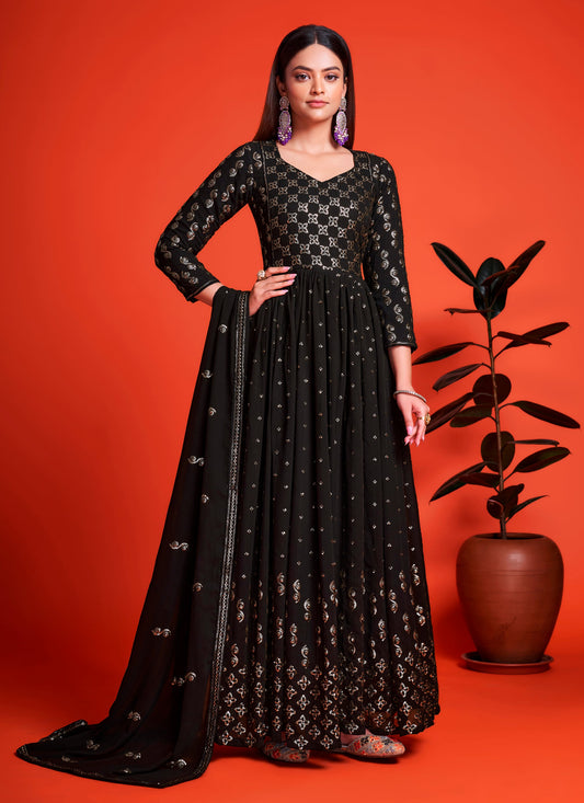 Designer Z Black Long Gown