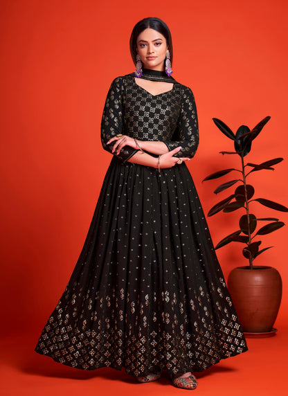 Designer Z Black Long Gown