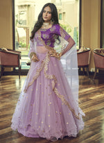 Light Purple Party Wear Lehenga Choli