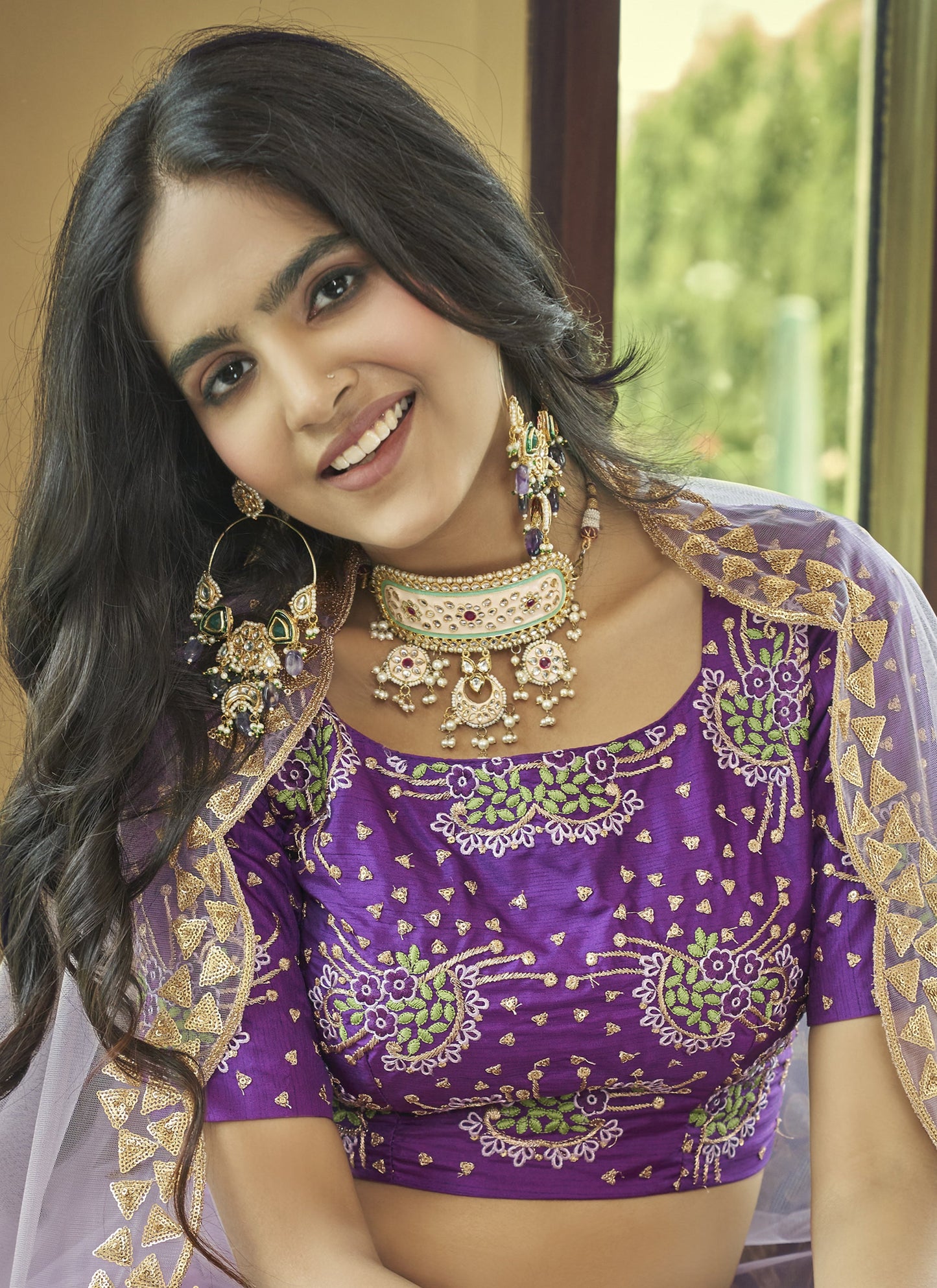 Light Purple Party Wear Lehenga Choli