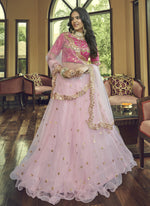 Baby Pink Designer Lehenga Choli